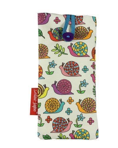 Snails Soft Glasses Case by Selina-Jayne
