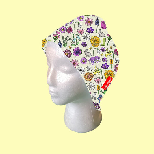 Spring Meadow Scrub Cap by Selina-Jayne