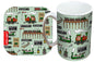 Steam Trains Mug and Coaster Gift Set by Selina-Jayne