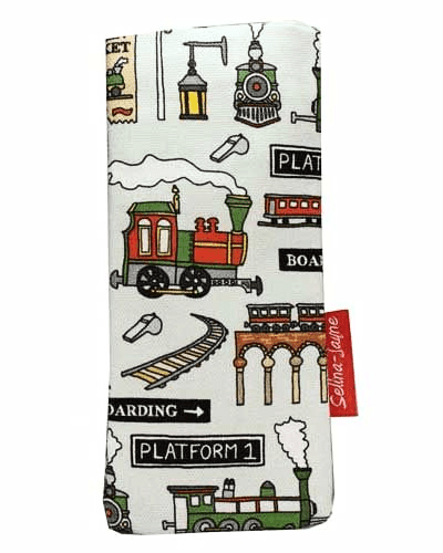 Steam Trains Soft Glasses Case by Selina-Jayne