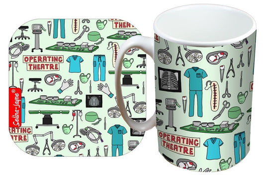 Surgeon Mug and Coaster Gift Set by Selina-Jayne