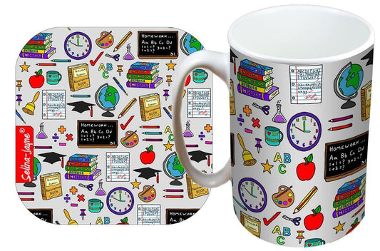 Teachers Mug and Coaster Gift Set by Selina-Jayne