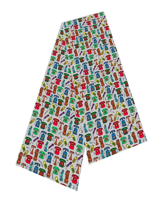 Telephone Silk Scarf by Selina-Jayne