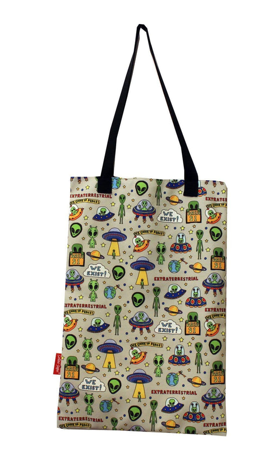 UFO Aliens Tote Bag by Selina-Jayne