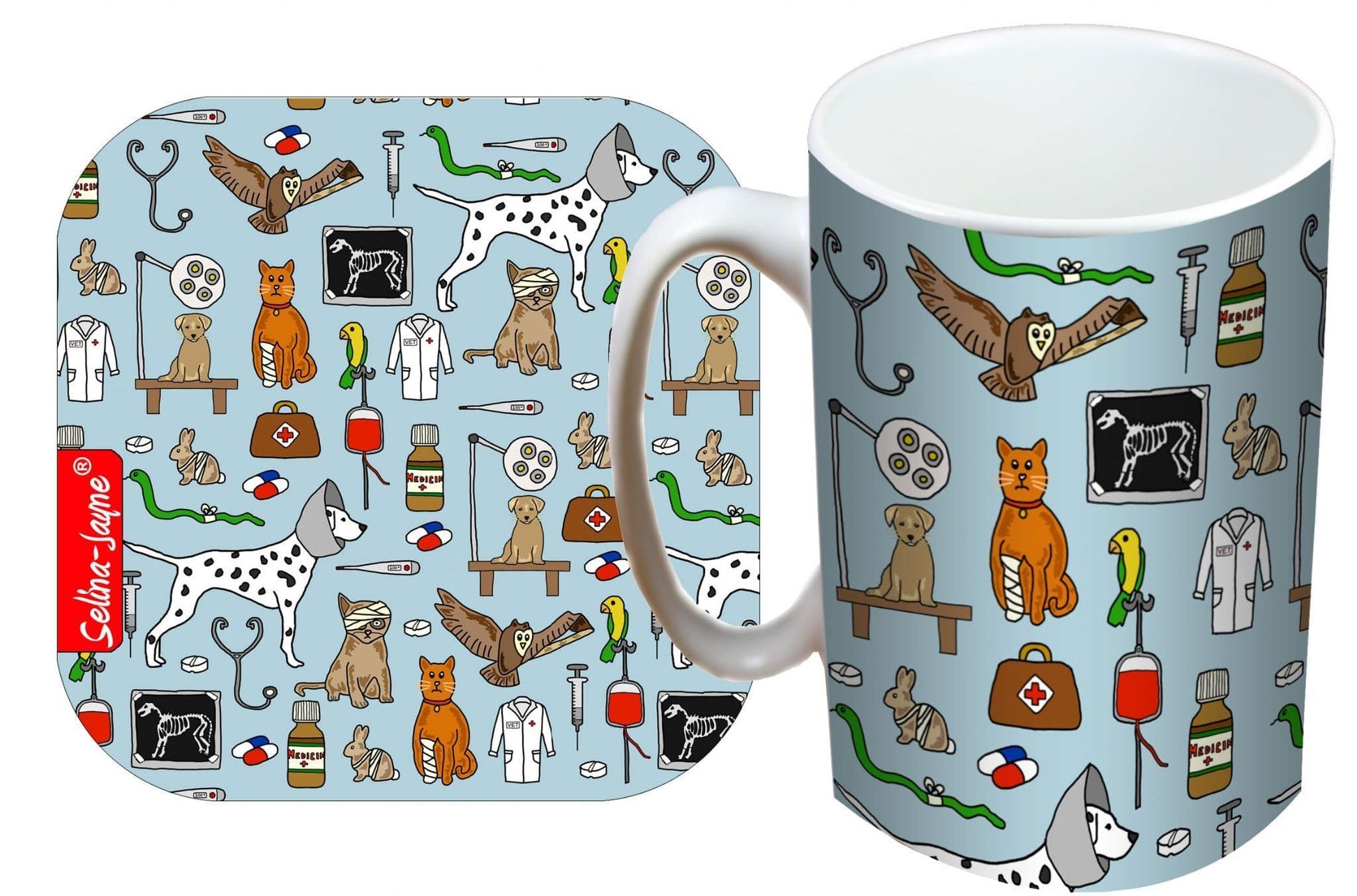 Vets Mug and Coaster Gift Set by Selina-Jayne