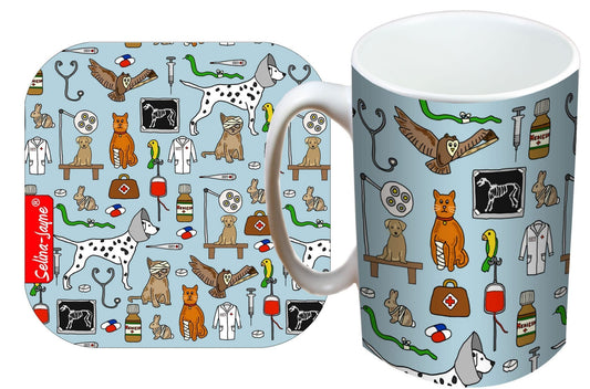 Vets Mug and Coaster Gift Set by Selina-Jayne
