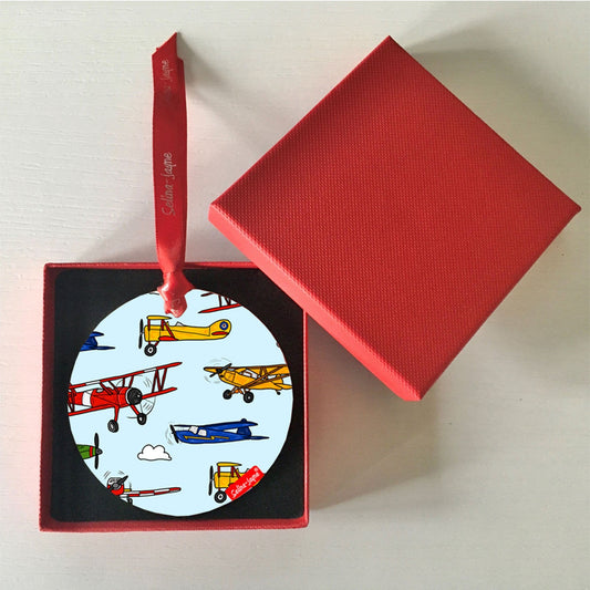 Vintage Airplanes Hanging Decoration by Selina-Jayne