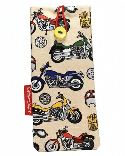 Vintage Bikes Soft Glasses Case by Selina-Jayne