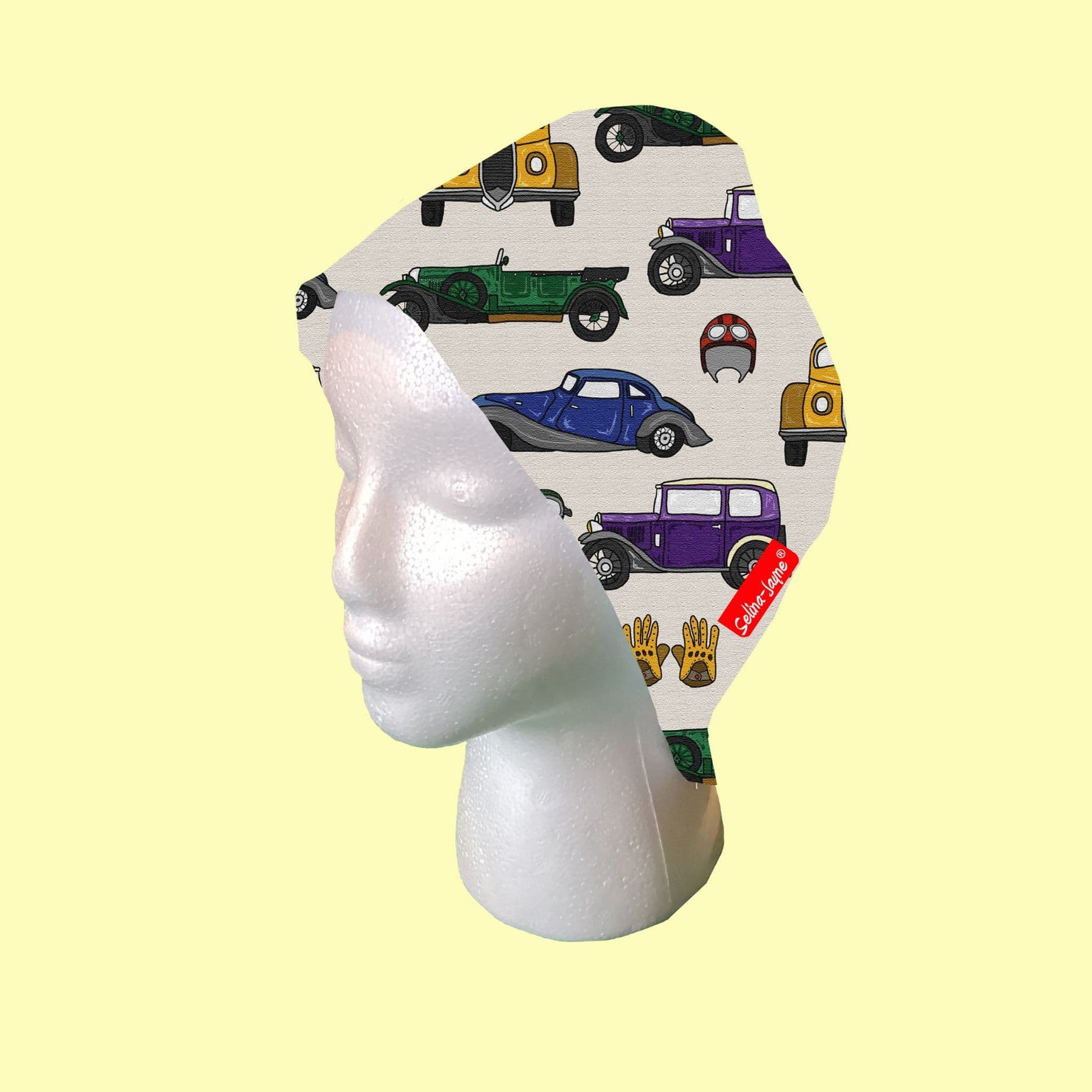 Vintage Cars Scrub Cap by Selina-Jayne