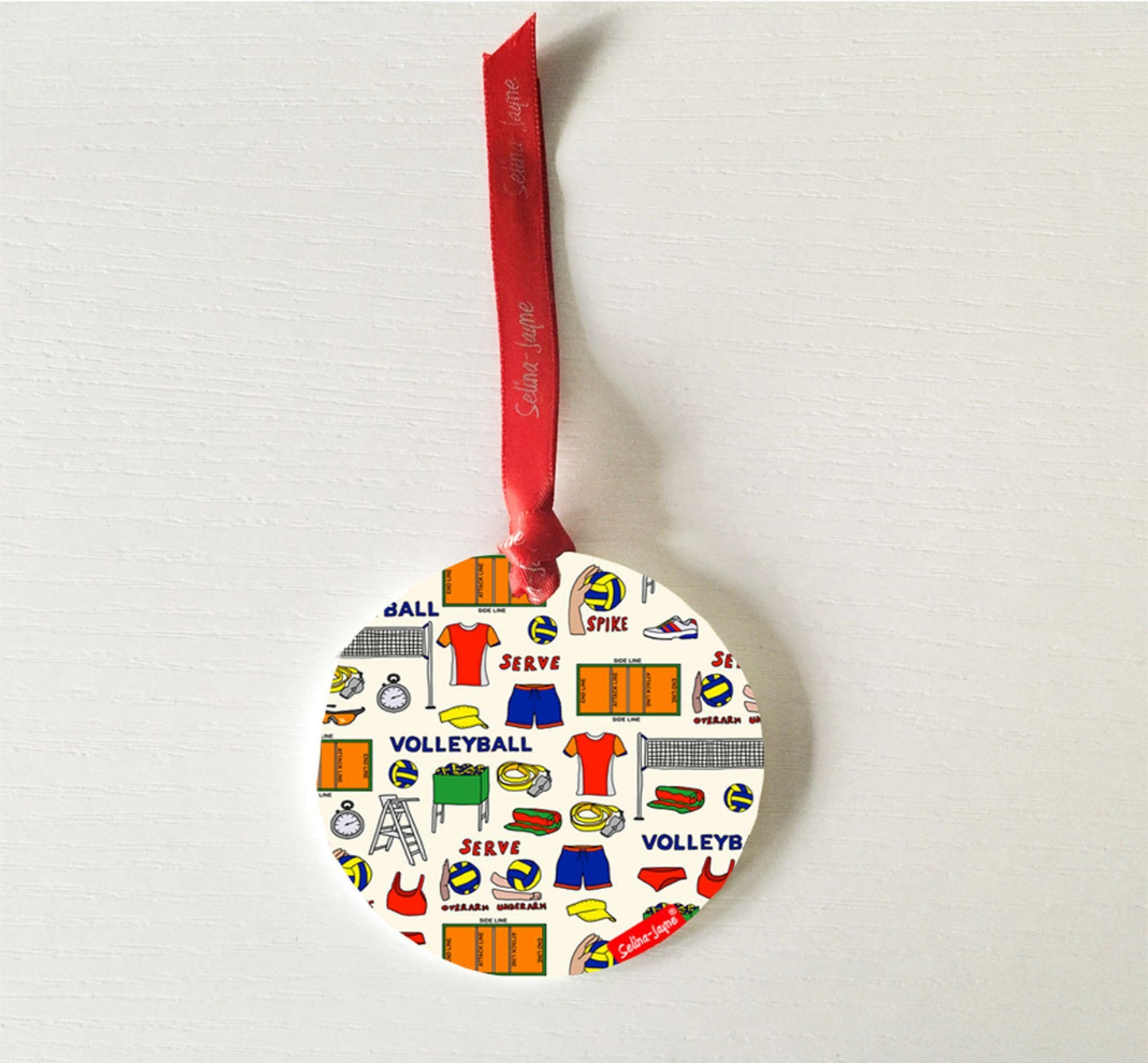 Volleyball Hanging Decoration by Selina-Jayne
