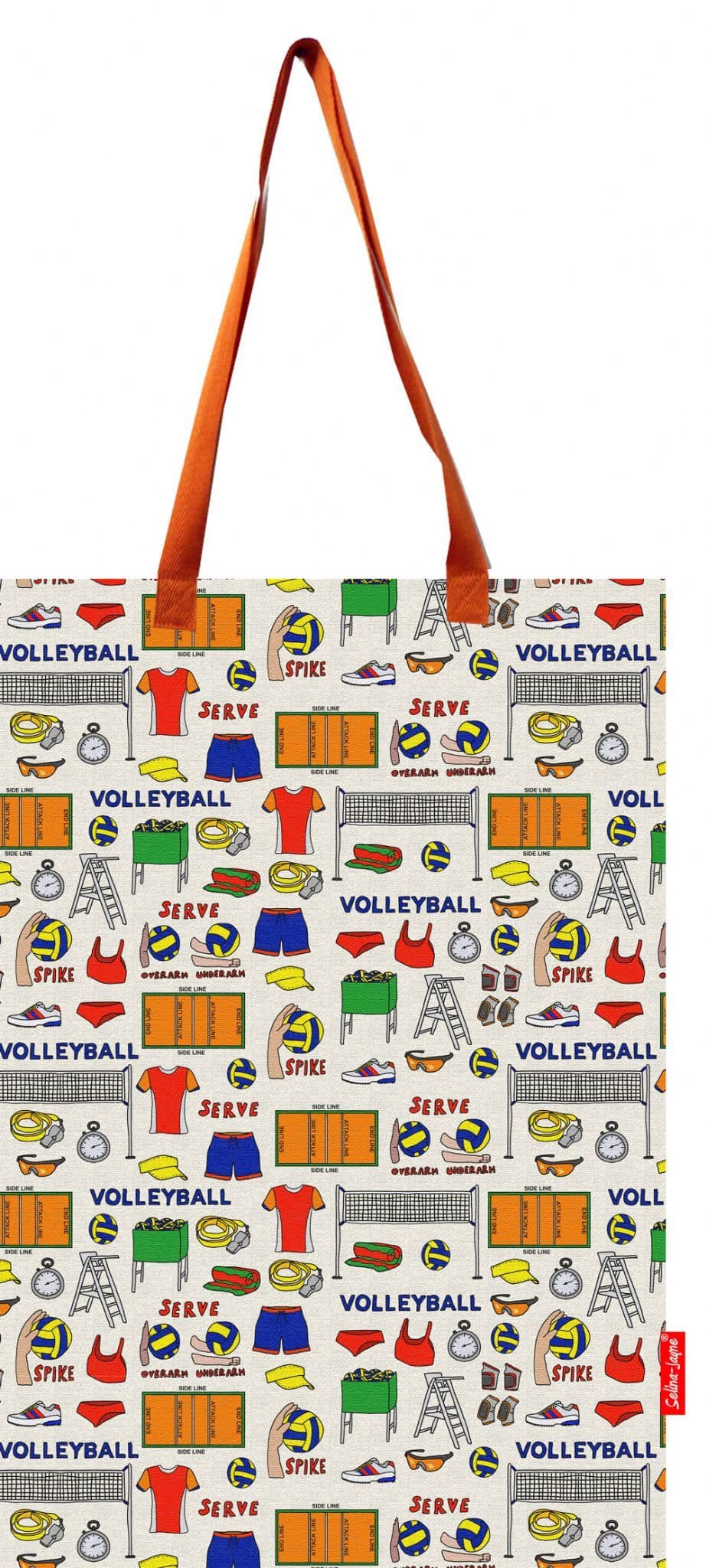 Volleyball Tote Bag by Selina-Jayne