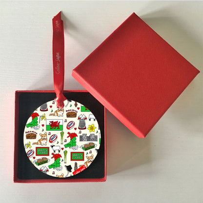 Wales Hanging Decoration by Selina-Jayne