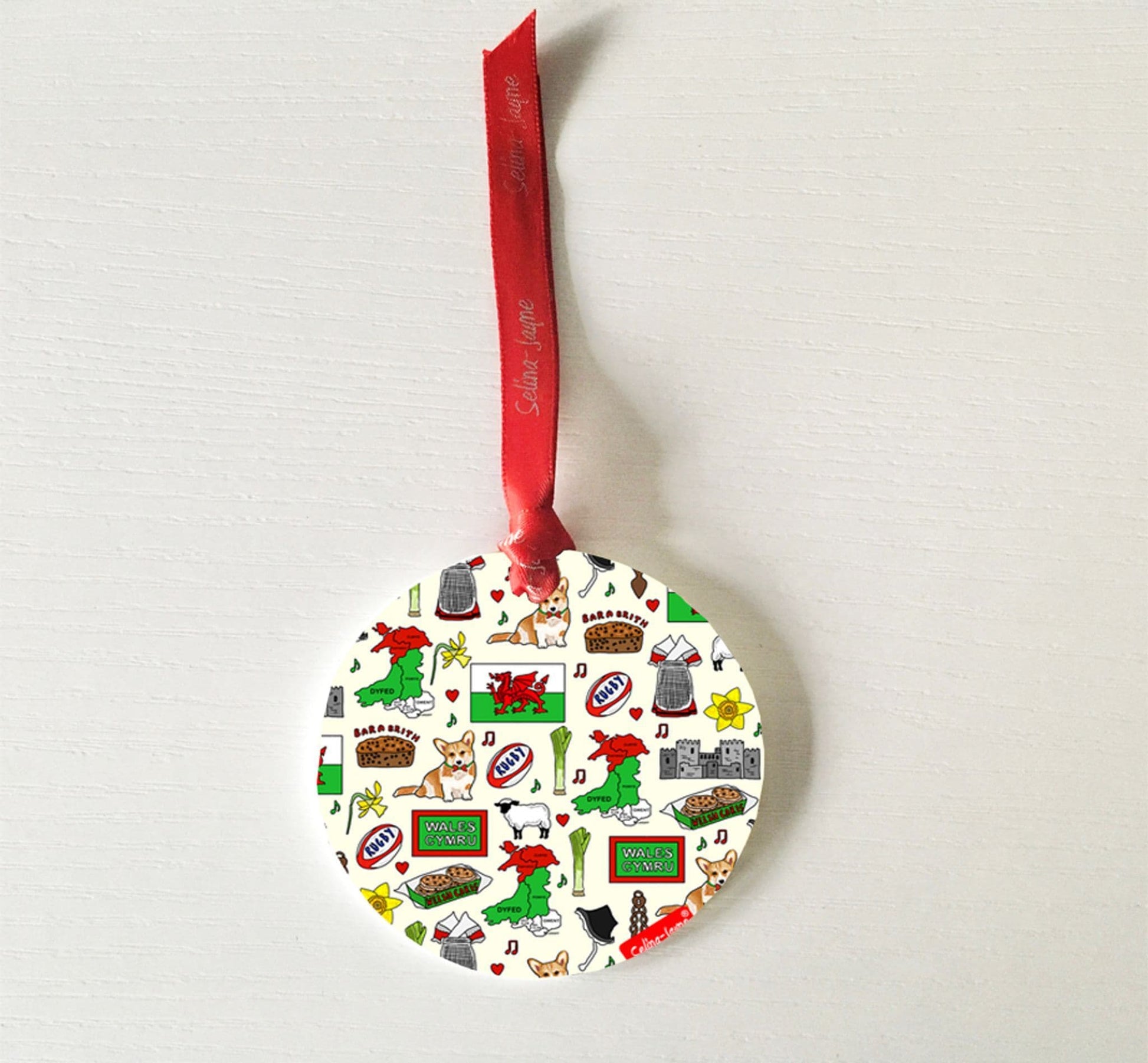 Wales Hanging Decoration by Selina-Jayne