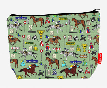 Horse Racing Toiletry Bag by Selina-Jayne