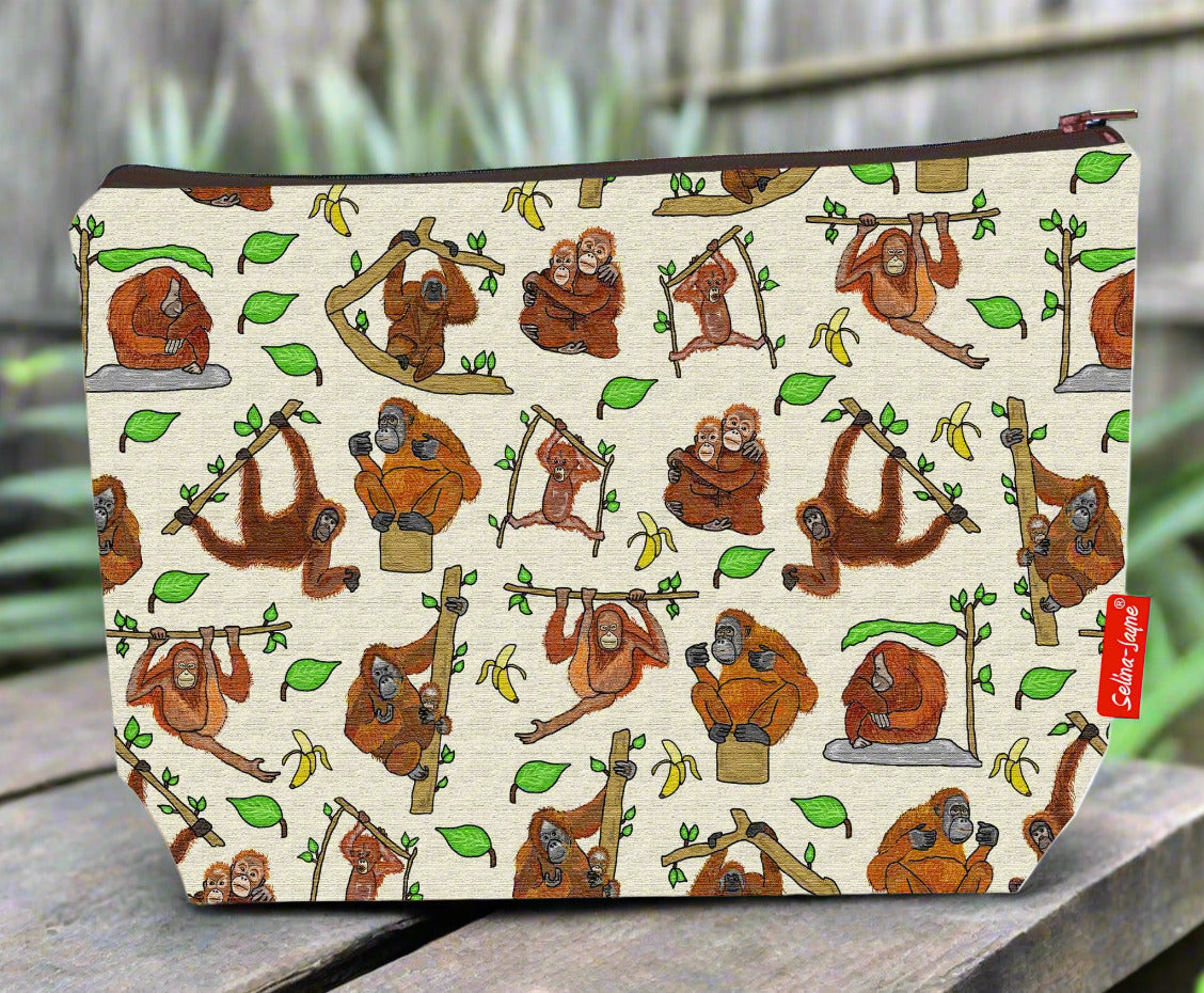 Orangutan Toiletry Bag by Selina-Jayne
