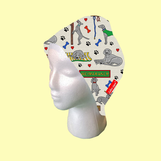 Weimaraner Dog Scrub Cap by Selina-Jayne