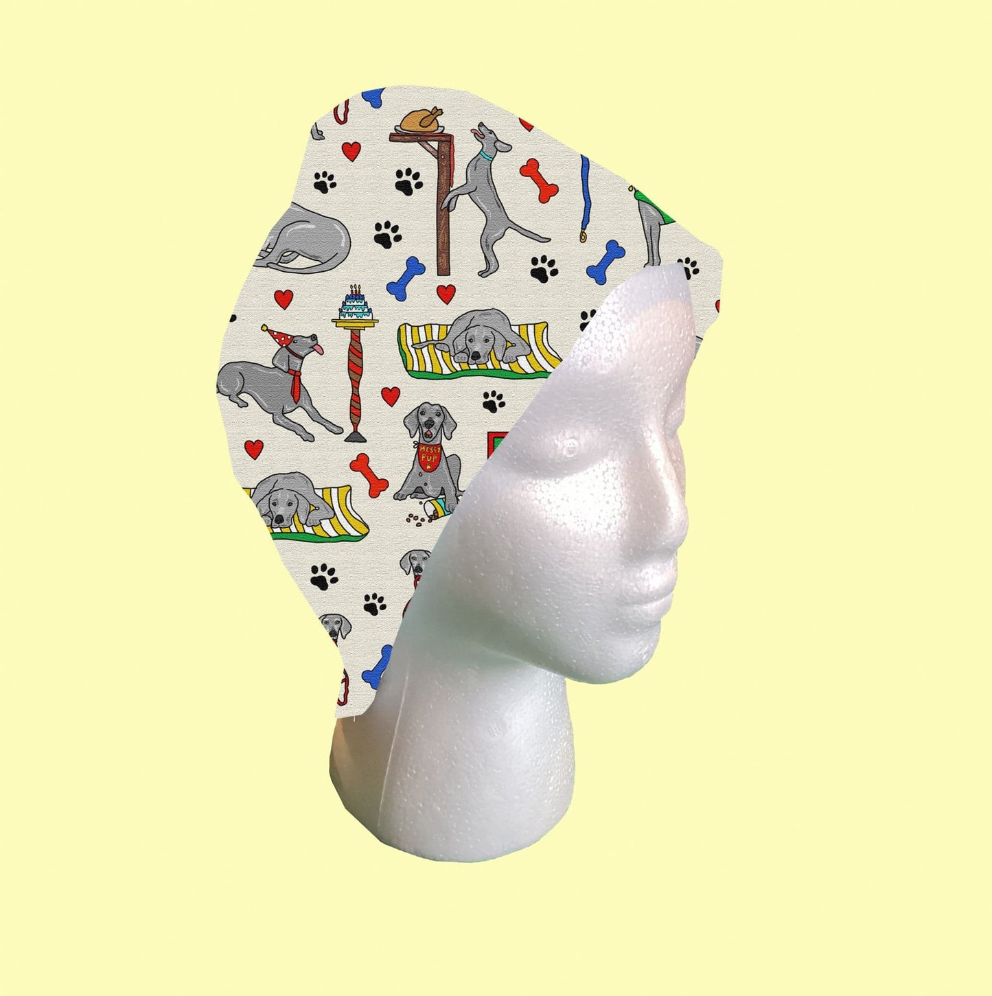 Weimaraner Dog Scrub Cap by Selina-Jayne