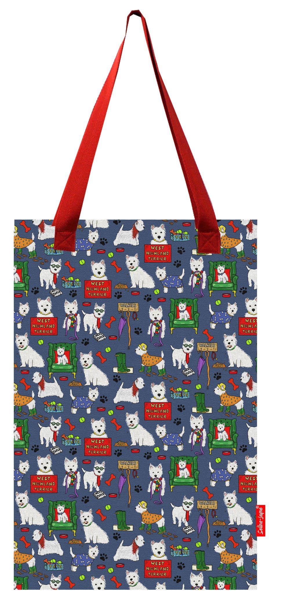 West Highland Terrier Tote Bag by Selina-Jayne