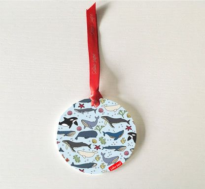 Whales Hanging Decoration by Selina-Jayne