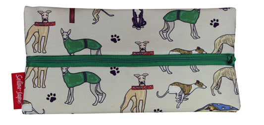 Whippet Dogs Pencil Case by Selina-Jayne