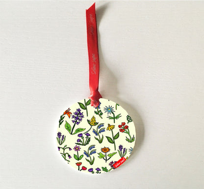 Wild Flowers Hanging Decoration by Selina-Jayne