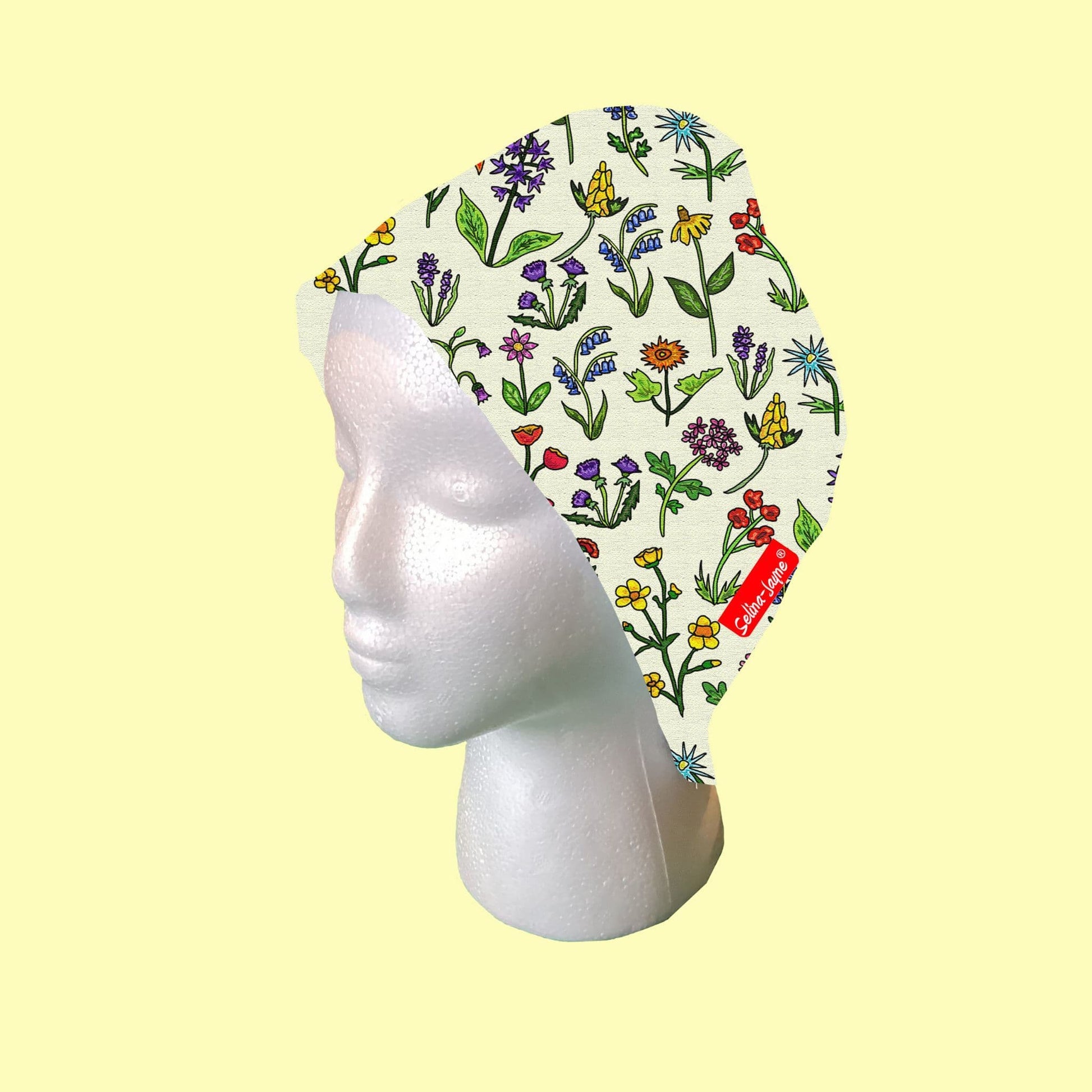 Wild Flowers Scrub Cap by Selina-Jayne