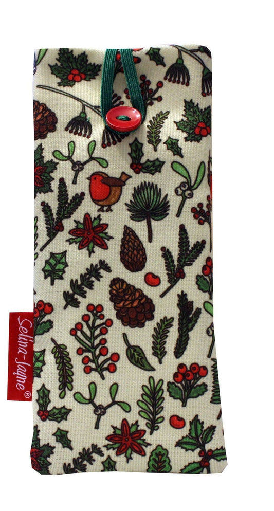 Winter Meadow Soft Fabric Glasses Case by Selina-Jayne