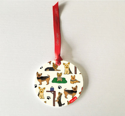 Yorkshire Terrier Hanging Decoration by Selina-Jayne
