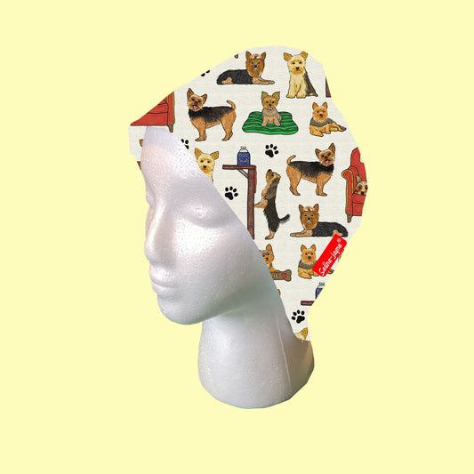 Yorkshire Terrier Scrub Cap by Selina-Jayne