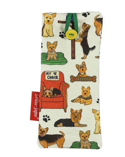 Yorkshire Terrier Soft Glasses Case by Selina-Jayne