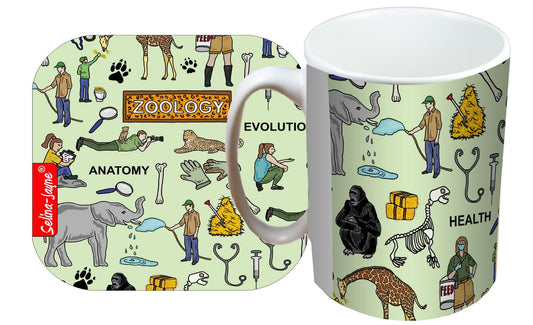 Zoologist Mug and Coaster Gift Set by Selina-Jayne